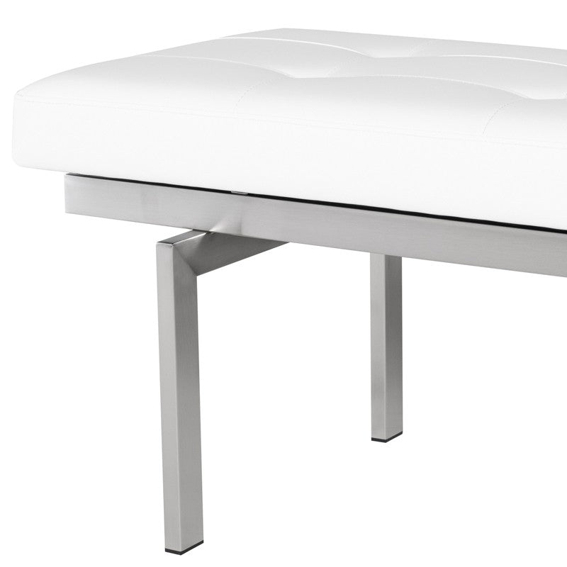 Louve Bench With Stainless Base