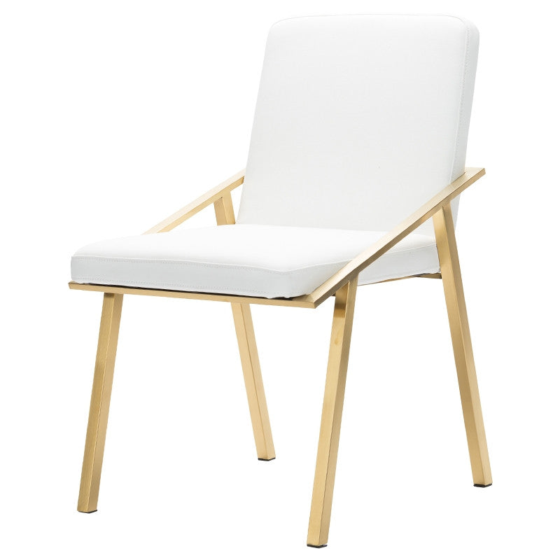 Nika Dining Chair (Brushed Gold Frame)