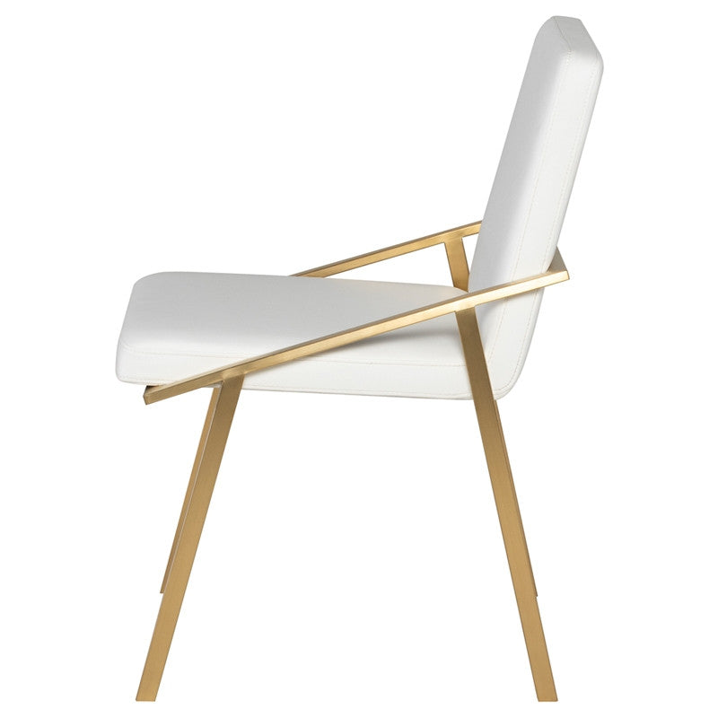Nika Dining Chair (Brushed Gold Frame)