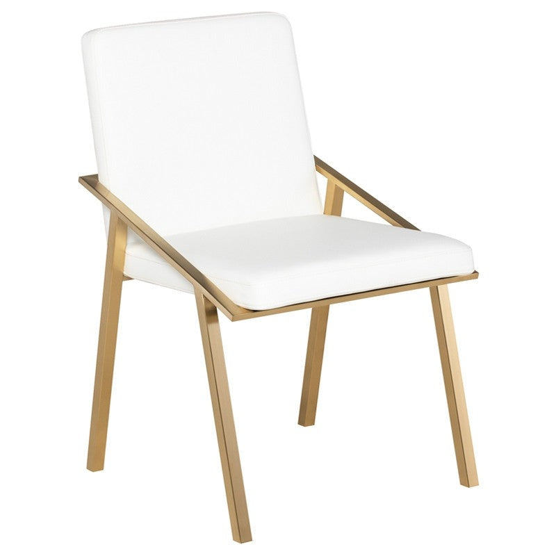 Nika Dining Chair (Brushed Gold Frame)