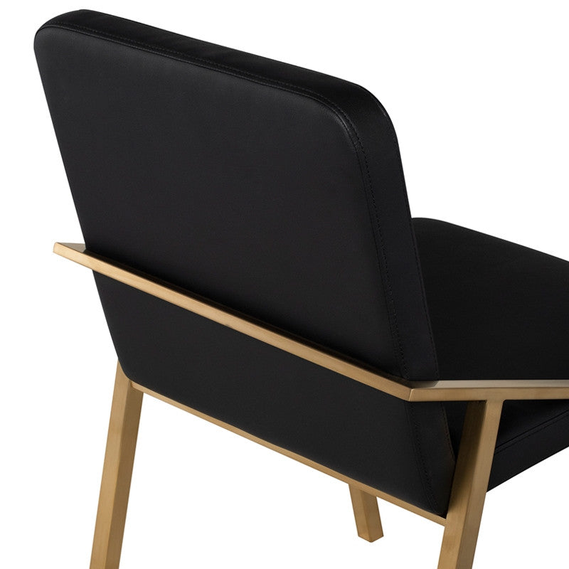 Nika Dining Chair (Brushed Gold Frame)