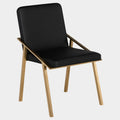 Nika Dining Chair (Brushed Gold Frame)