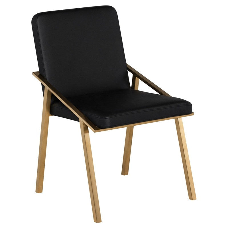 Nika Dining Chair (Brushed Gold Frame)