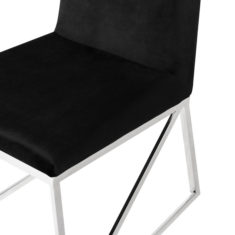 Caprice Dining Chair - Polished Stainless