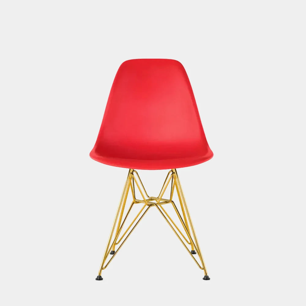 Eames Eiffel Dining Chair (Gold Legs)