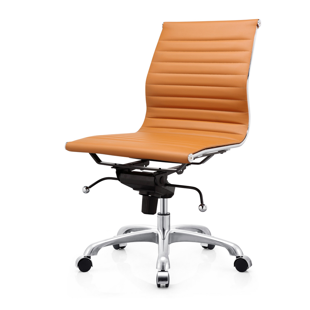 Eames Aluminum Group Management Armless Chair - Low Back