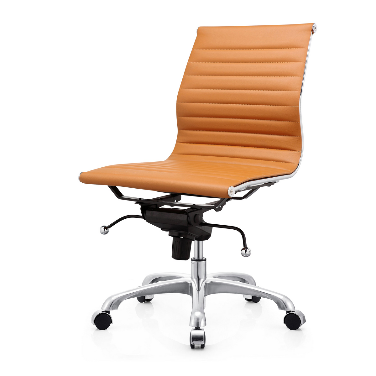 Eames Aluminum Group Management Armless Chair - Low Back