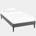 Tessie Fabric Bed Frame with Squared Tapered Legs