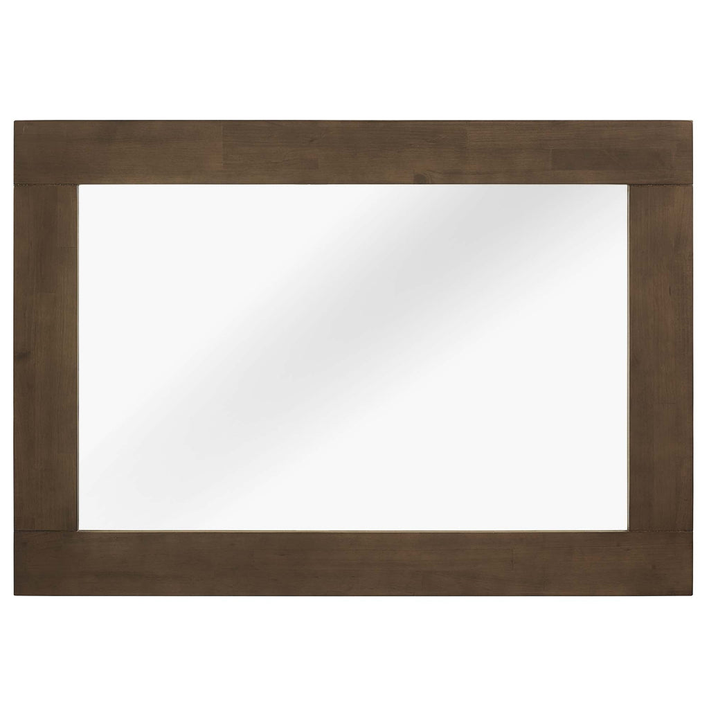 Everly Wood Frame Mirror in Walnut