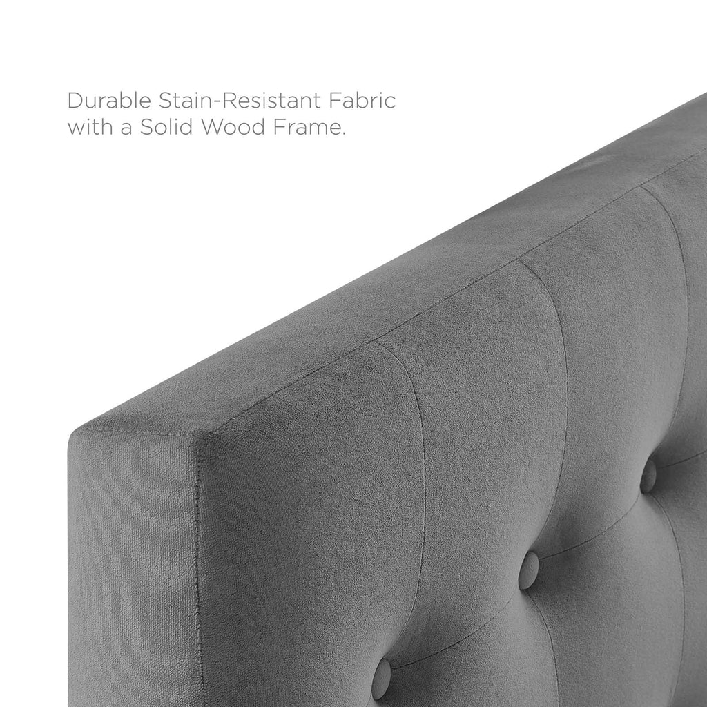 Emily Biscuit Tufted Performance Velvet Headboard
