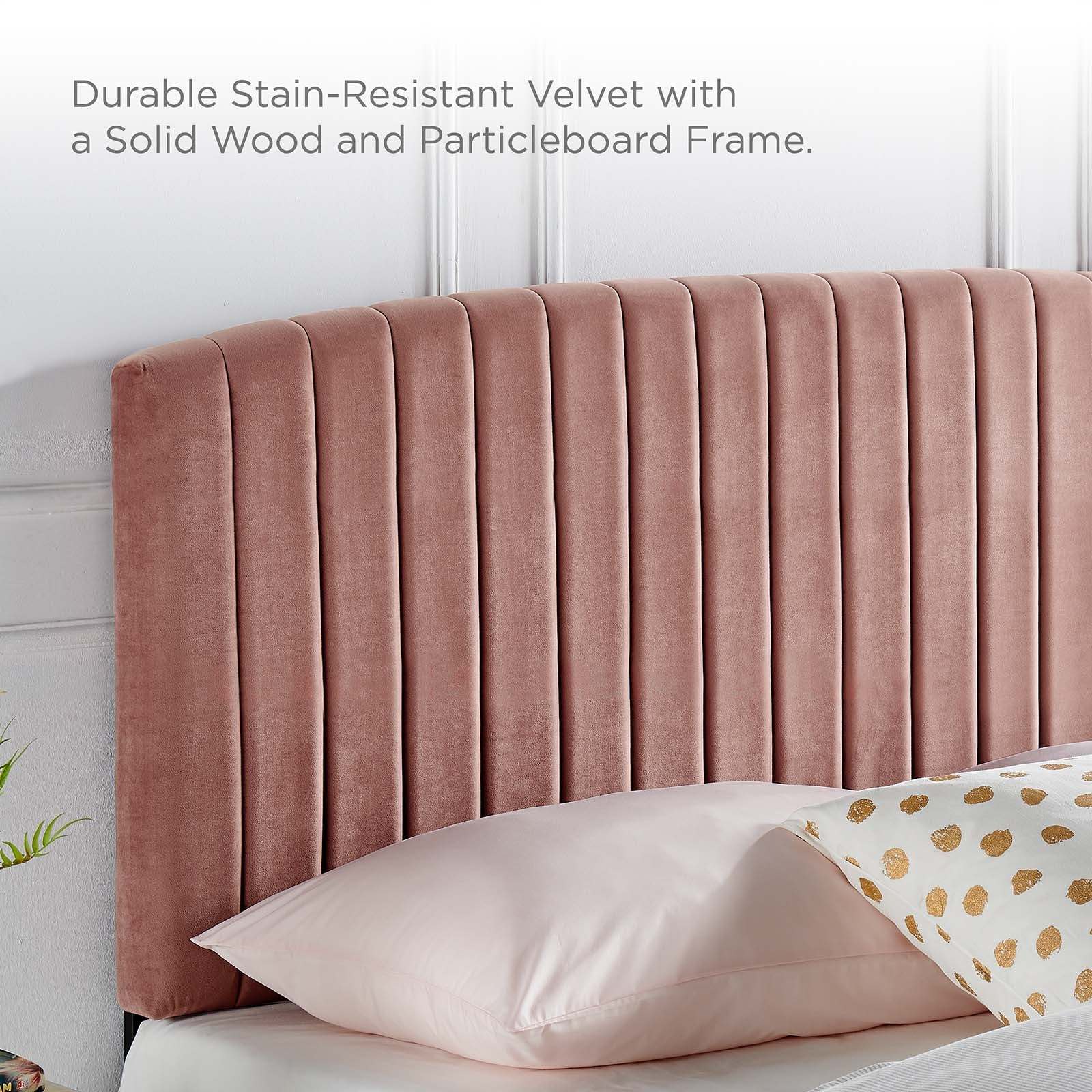 Rebecca Performance Velvet  Headboard
