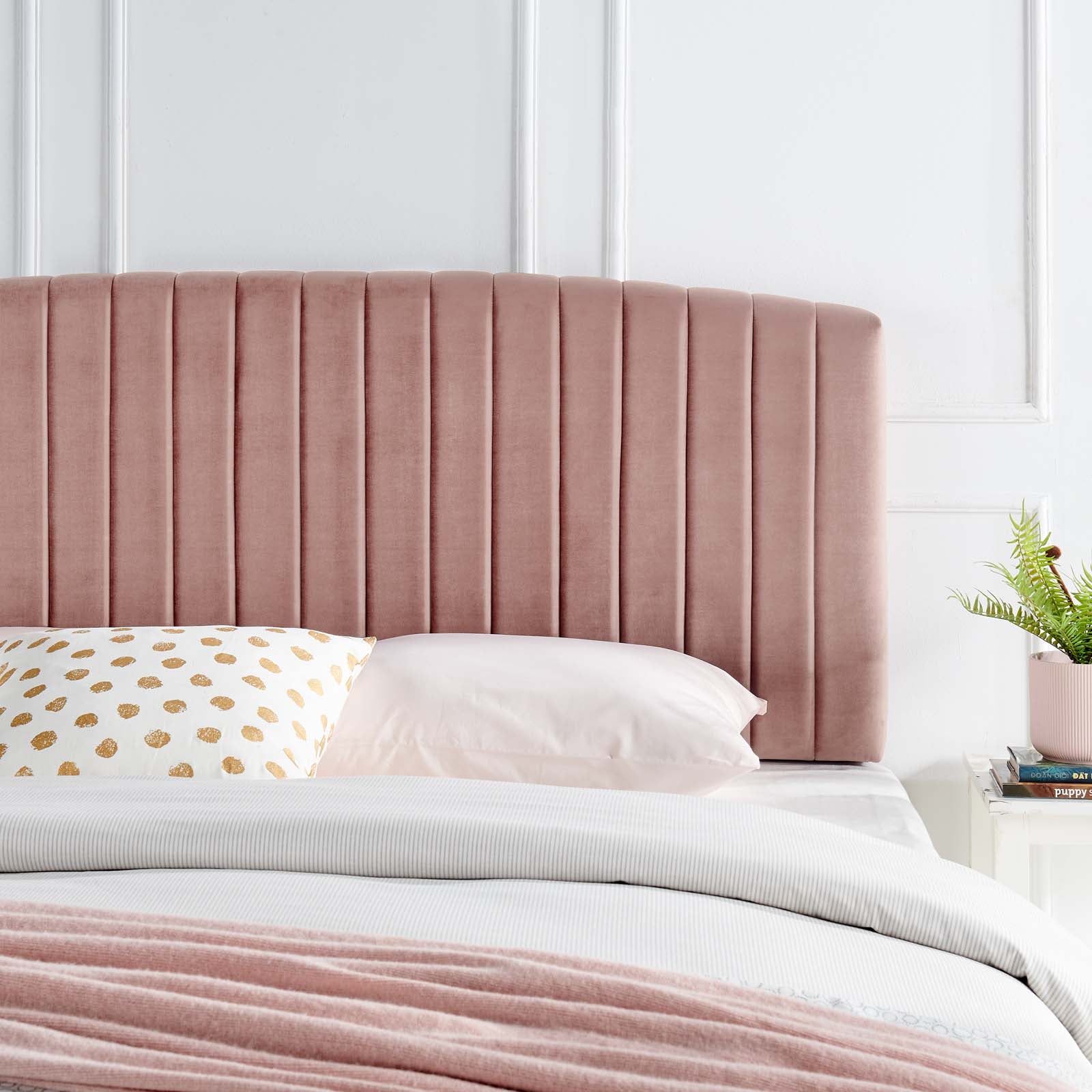 Rebecca Performance Velvet  Headboard