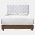 Rhiannon Diamond Tufted Upholstered Fabric Bed