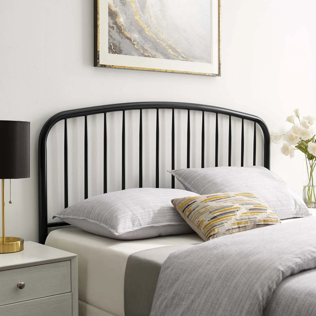 Nova Metal Queen Headboard in Black