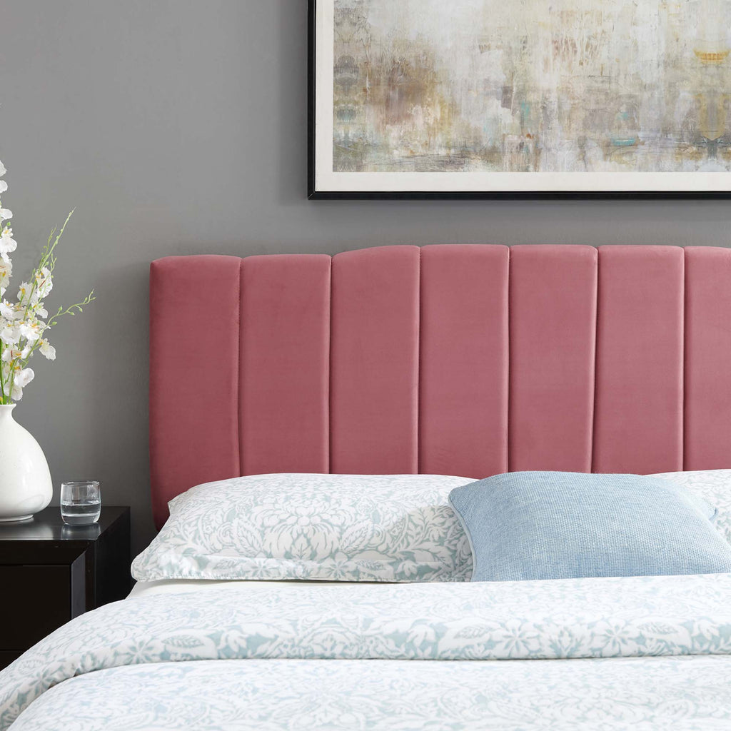 Camilla Channel Tufted Performance Velvet Headboard