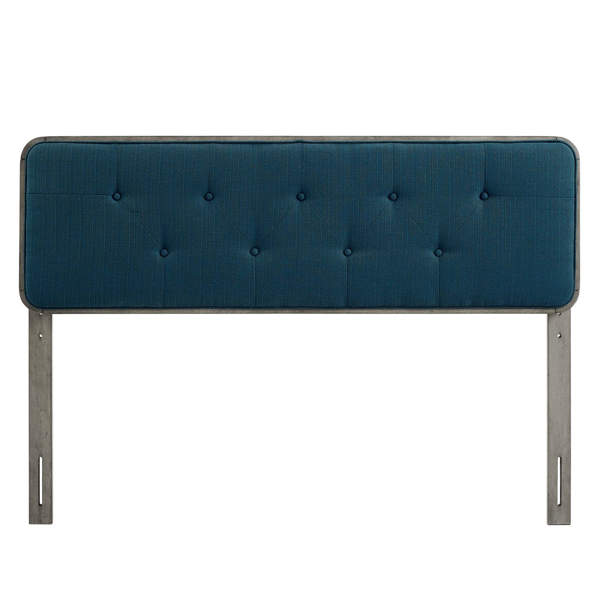 Collins Tufted Fabric and Wood Headboard