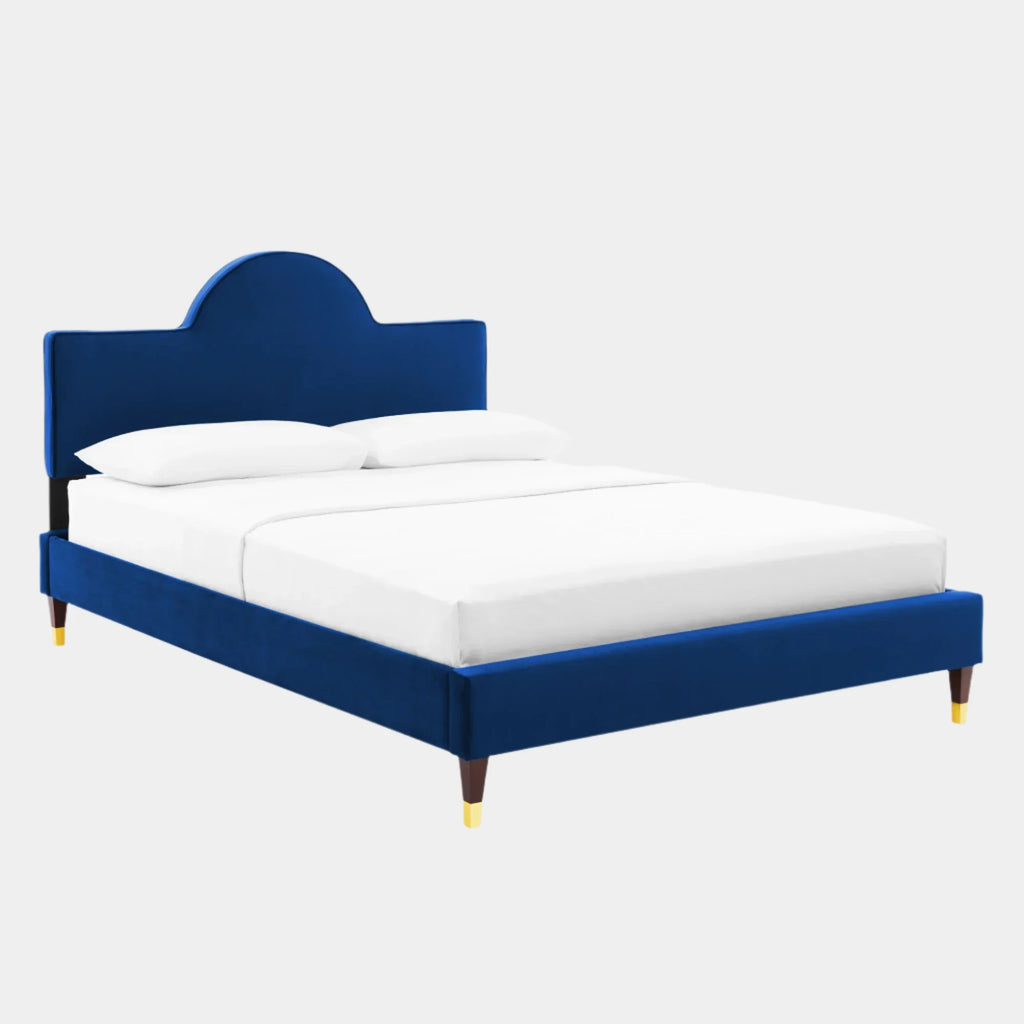 Aurora Performance Velvet Bed