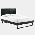 Marlee Wood Platform Bed With Angular Frame