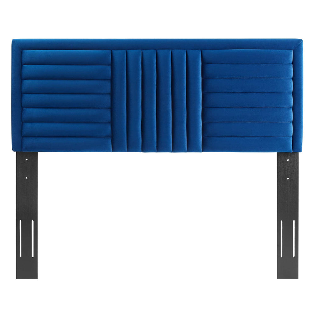 Believe Channel Tufted Performance Velvet Headboard