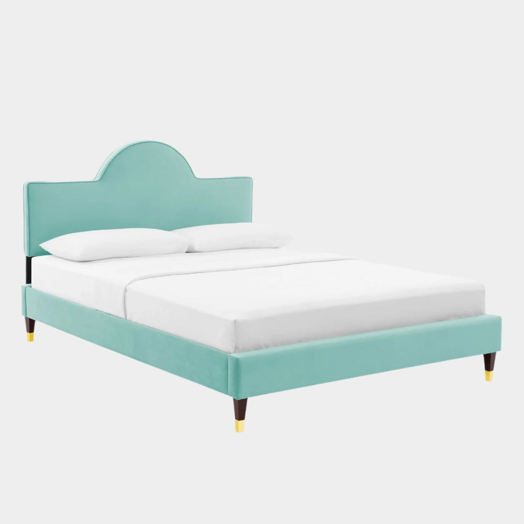 Aurora Performance Velvet Bed