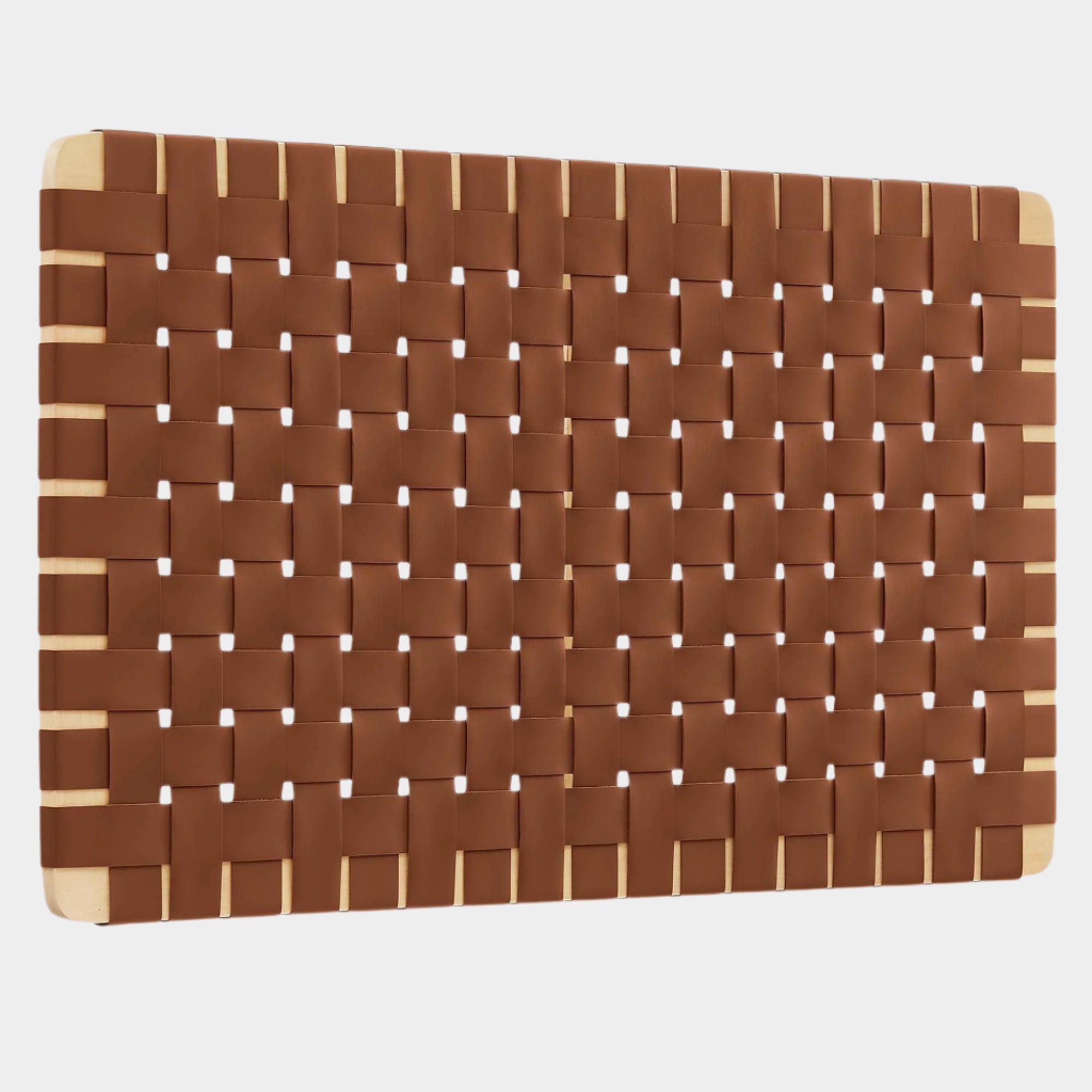 Sparta Weave Wall-Mount Vegan Leather Headboard