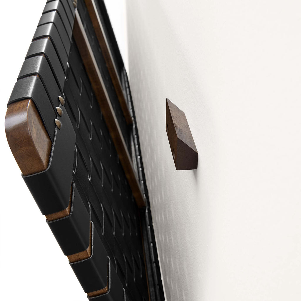 Sparta Weave Wall-Mount Vegan Leather Headboard