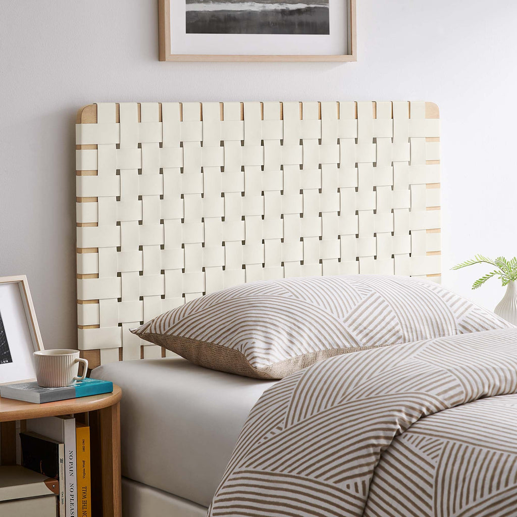 Sparta Weave Vegan Leather Headboard