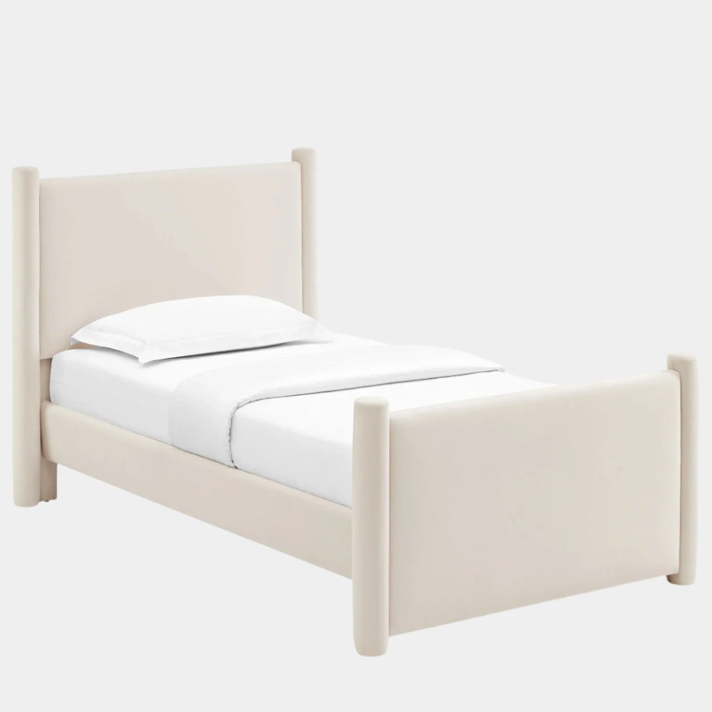 Rael Performance Velvet Platform Bed