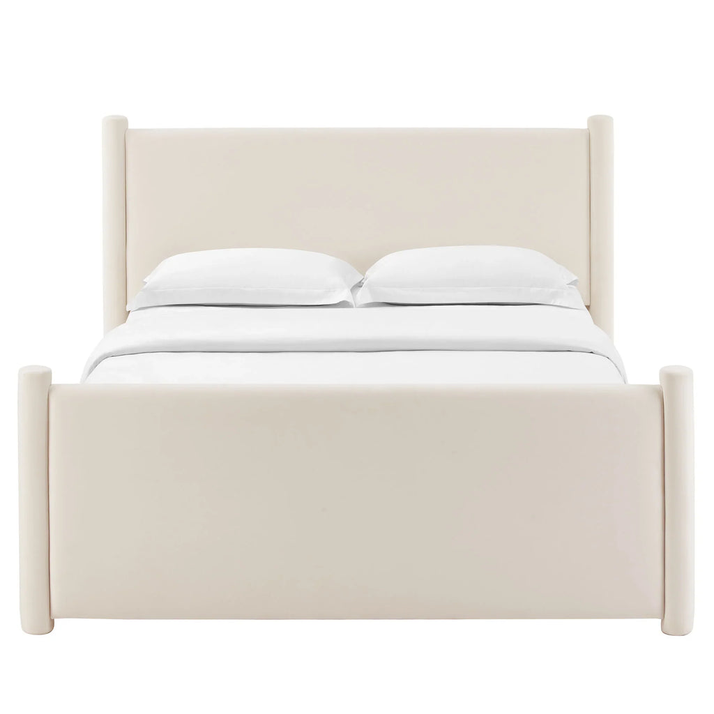 Rael Performance Velvet Platform Bed