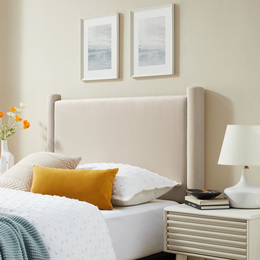 Rael Performance Velvet  Headboard