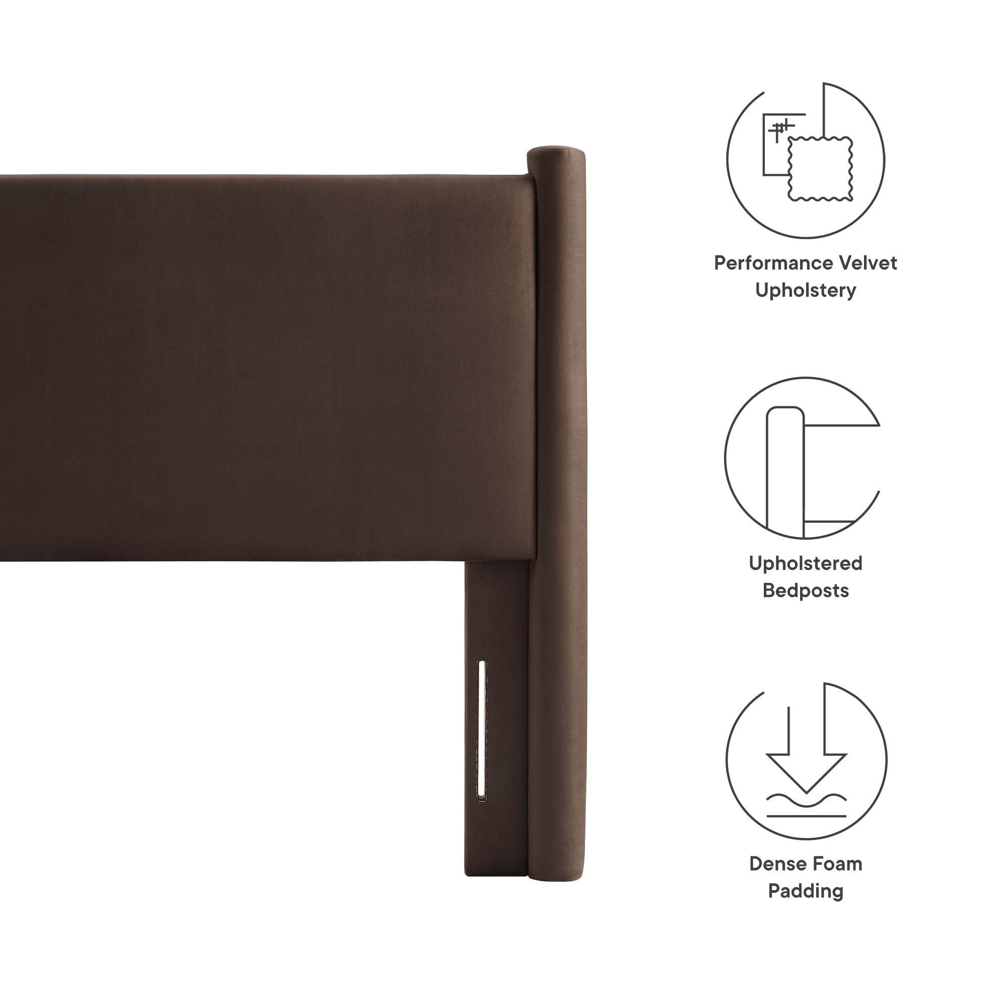 Rael Performance Velvet  Headboard