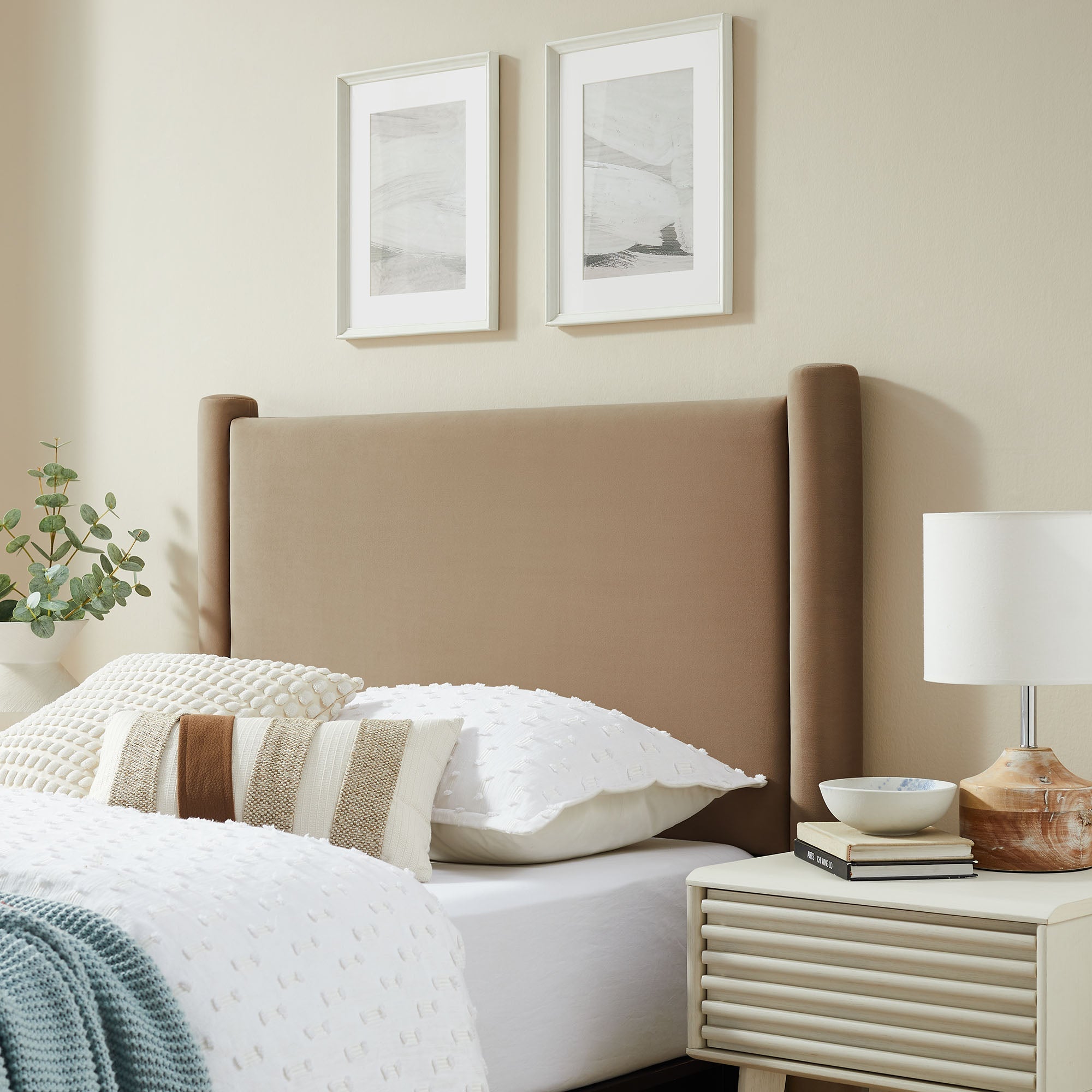 Rael Performance Velvet  Headboard