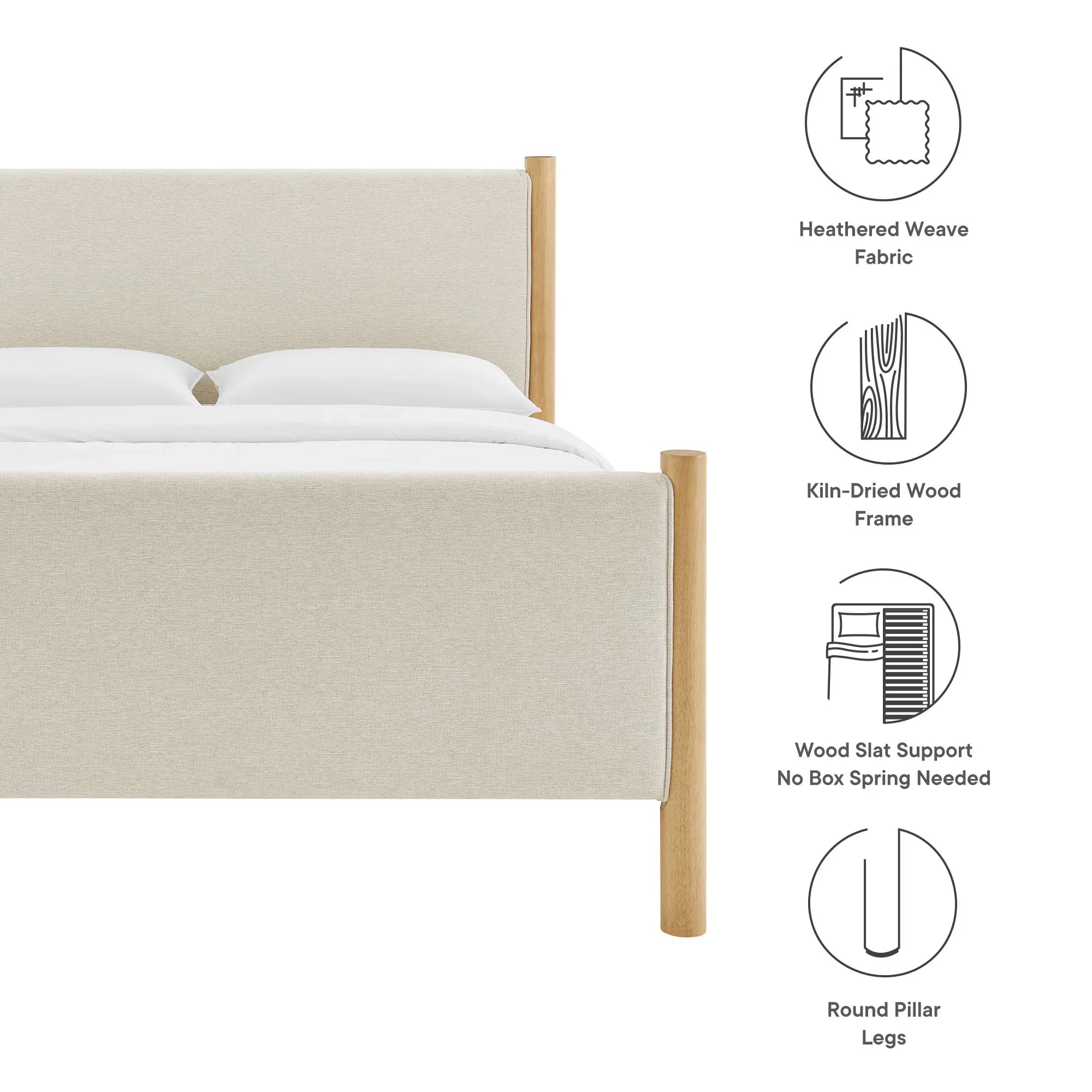 Maven Upholstered Platform Bed