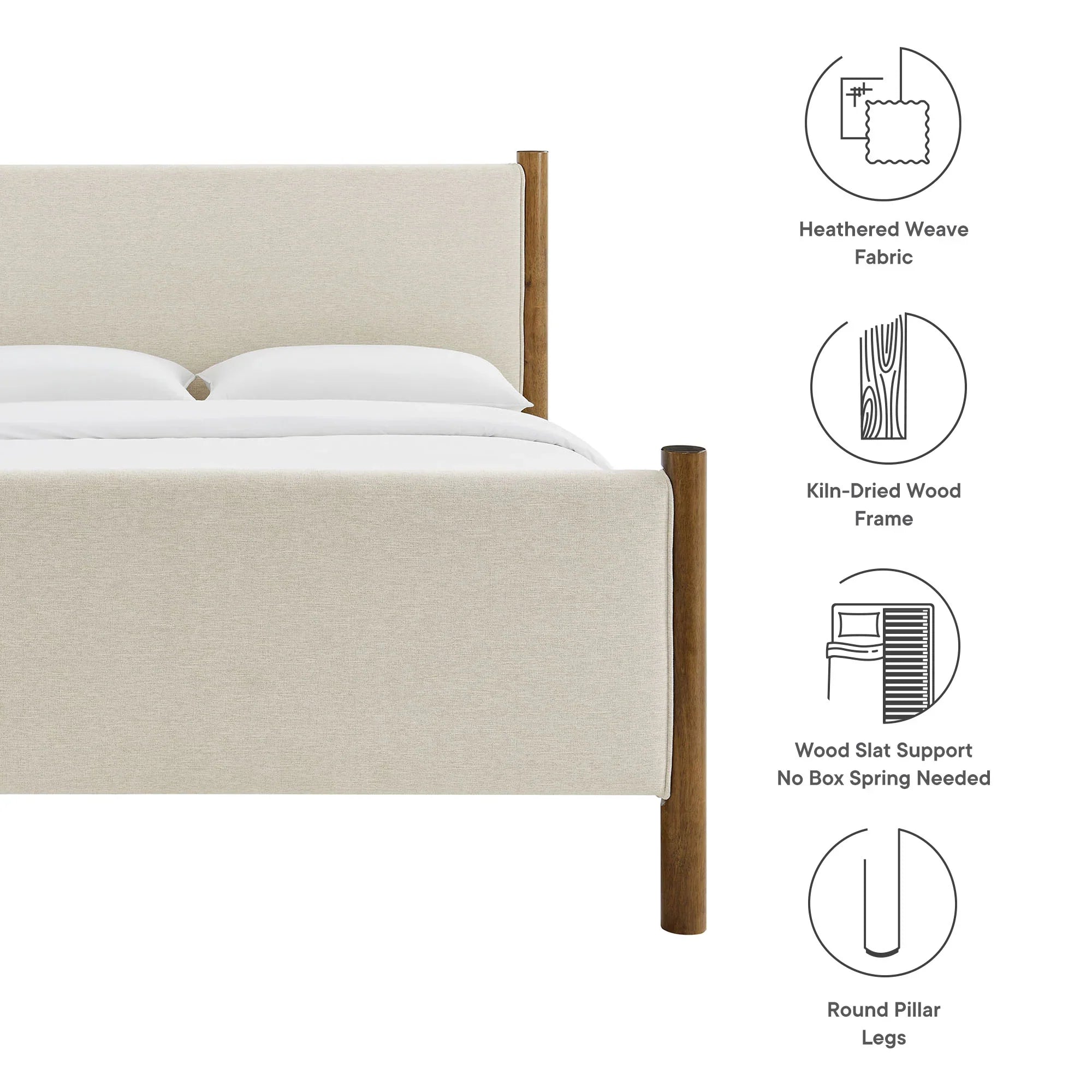 Maven Upholstered Platform Bed