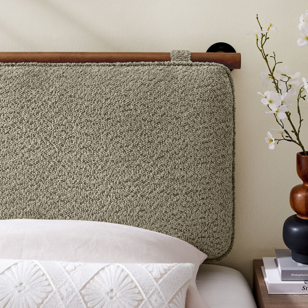 Anela Wall-Mounted Chenille Upholstered Headboard