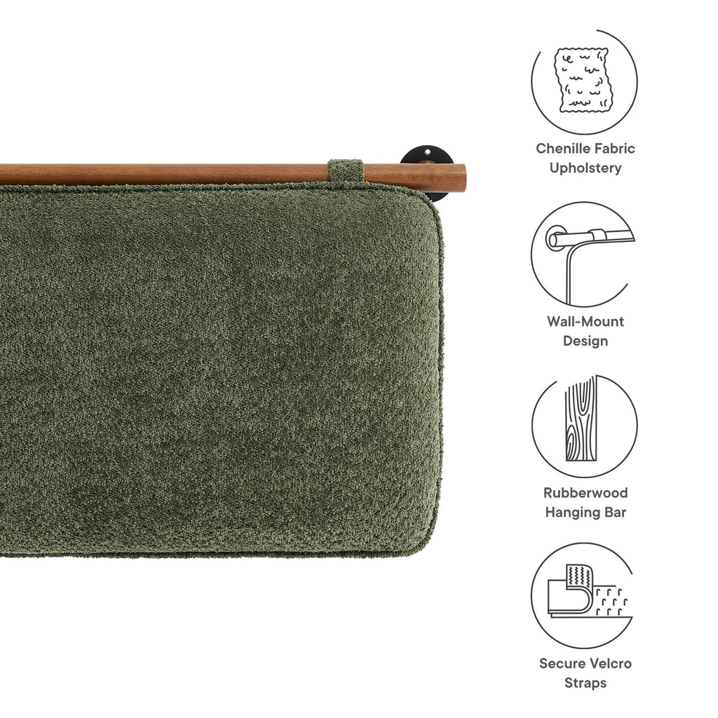 Anela Wall-Mounted Chenille Upholstered Headboard