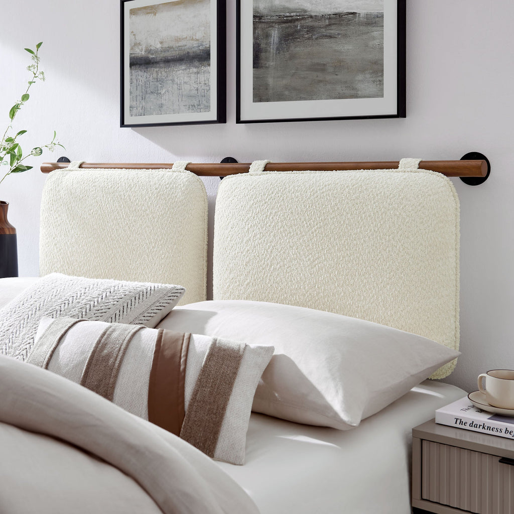Anela Wall-Mounted Chenille Upholstered Headboard