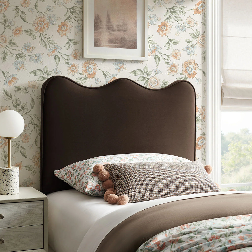 Athena Stain-Resistant Performance Velvet Twin Size Headboard
