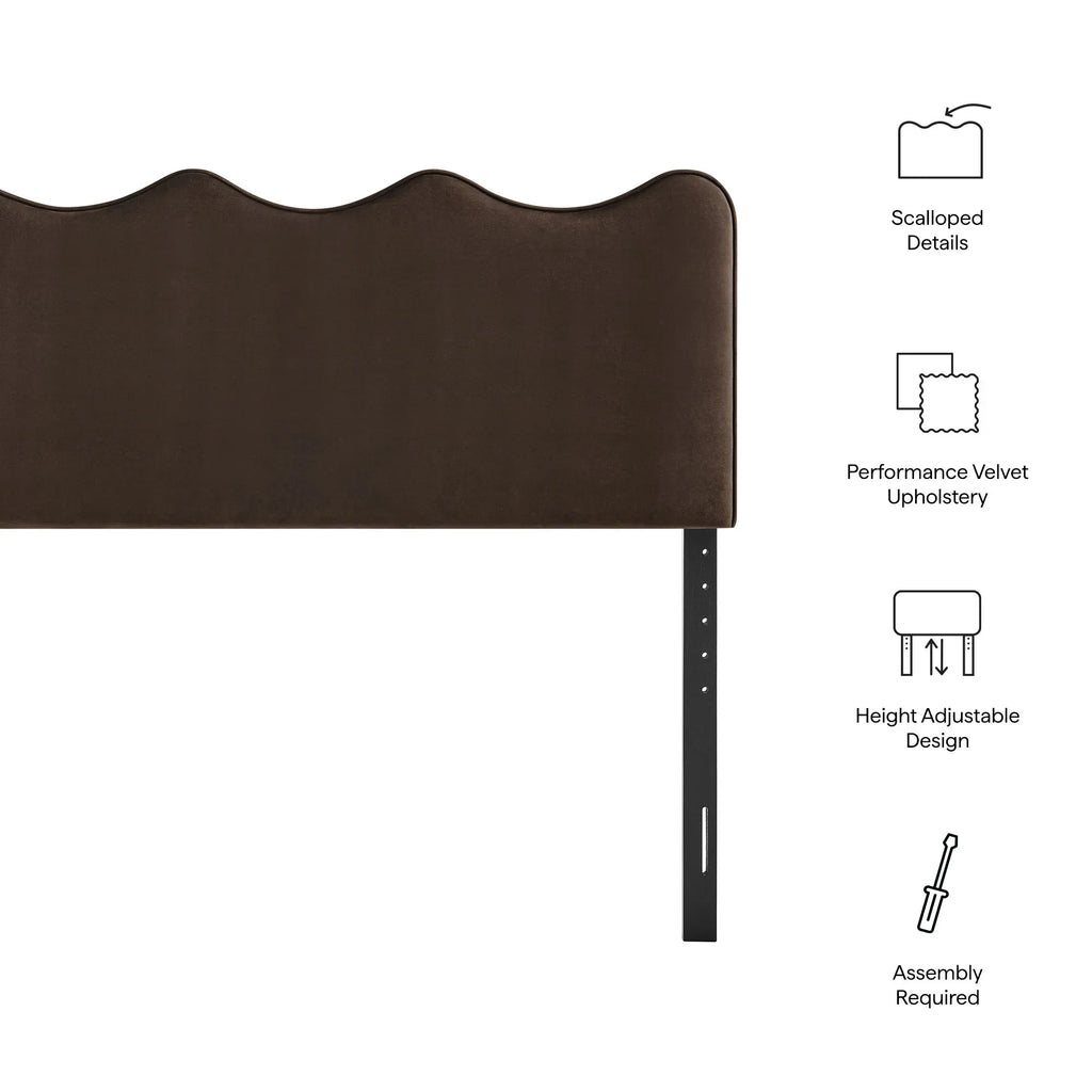 Athena Stain-Resistant Performance Velvet Twin Size Headboard
