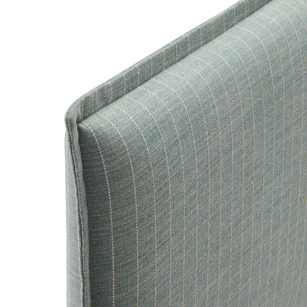 Camille Striped Linen Blend Queen Size Headboard