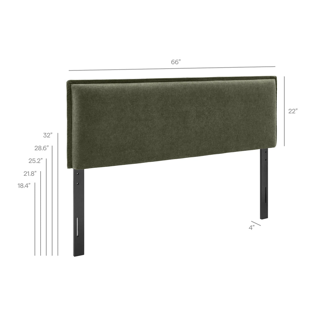 Camille Upholstered Linen Blend Headboard