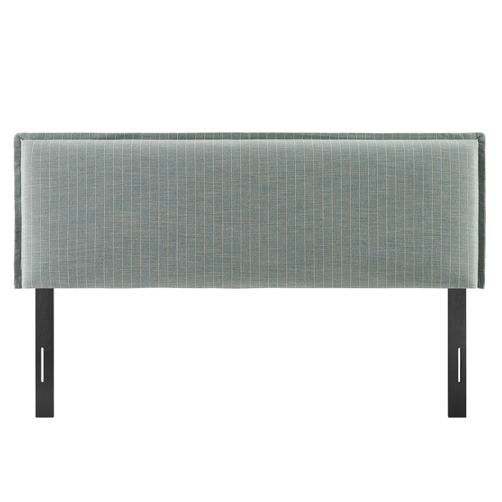 Camille Striped Linen Blend Queen Size Headboard