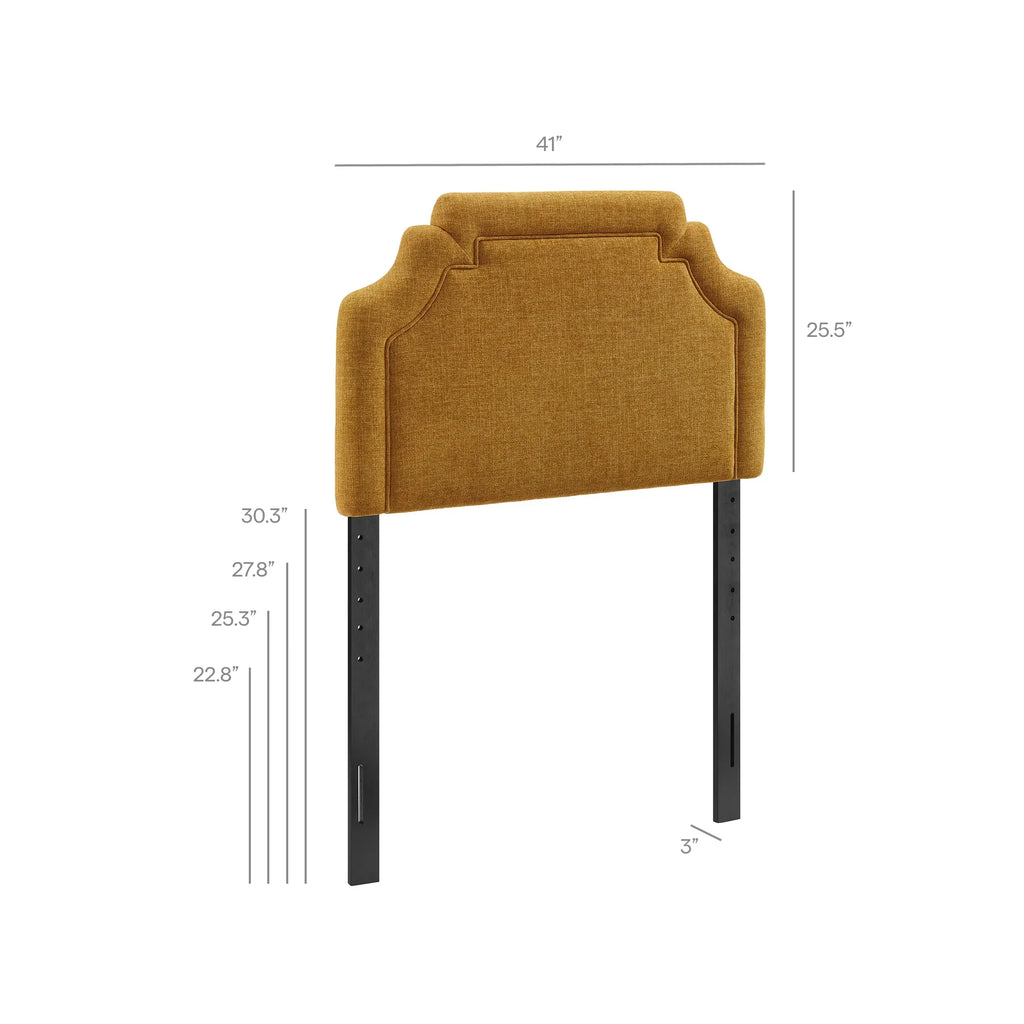 Magnolia Upholstered Fabric Queen Size Headboard