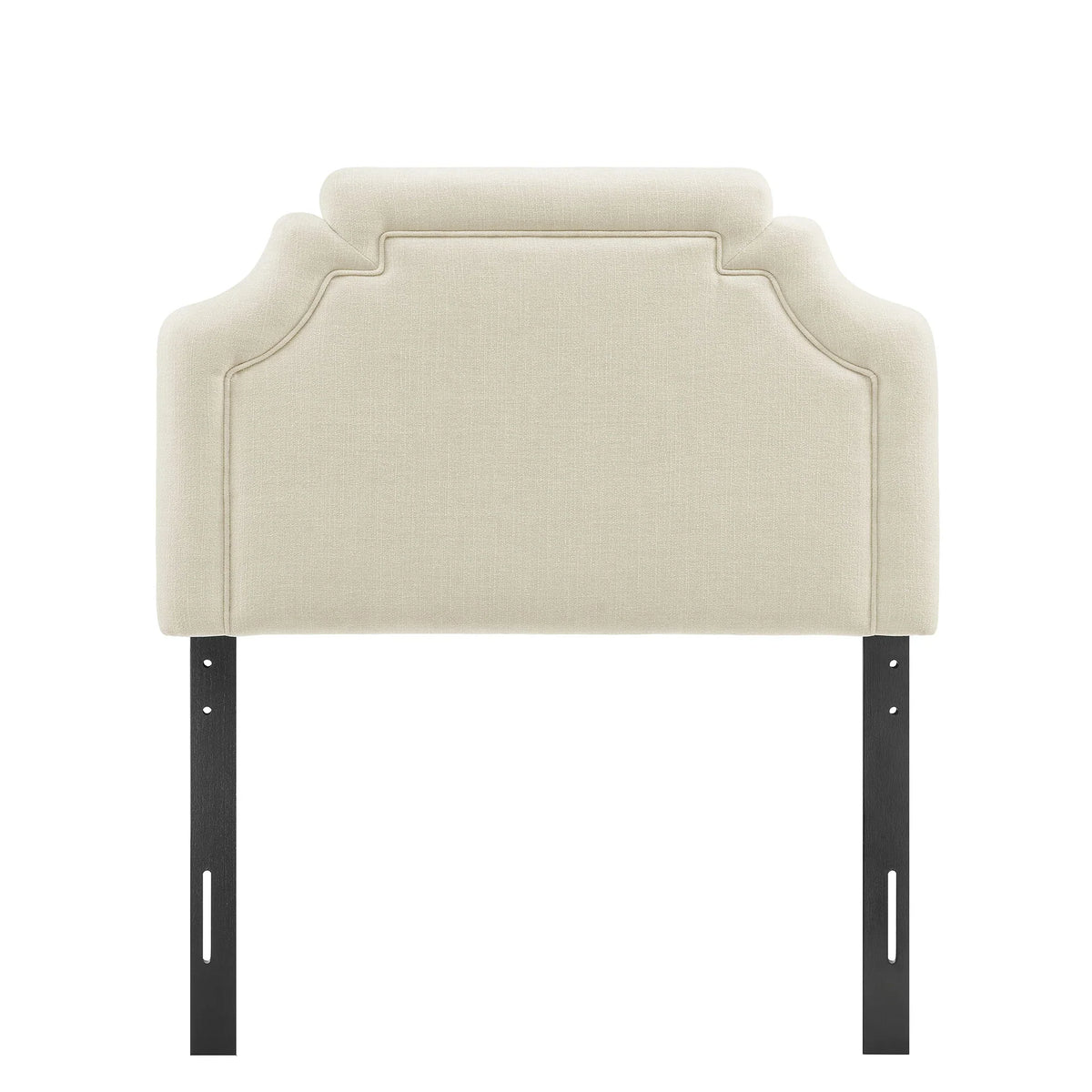 Magnolia Upholstered Fabric Queen Size Headboard