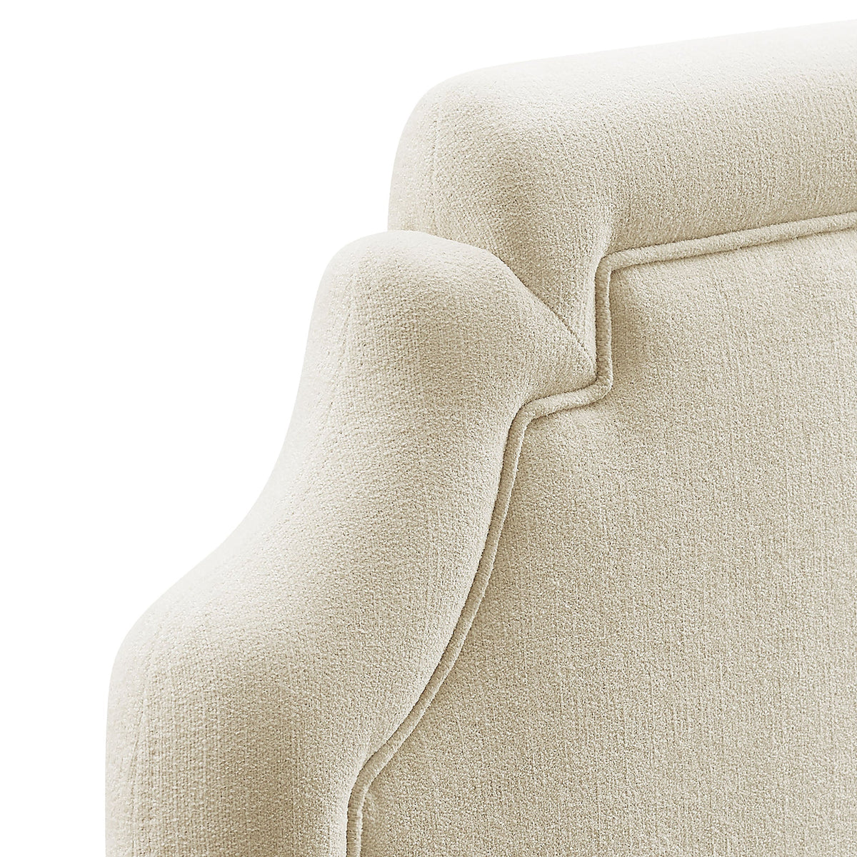 Magnolia Upholstered Fabric Queen Size Headboard