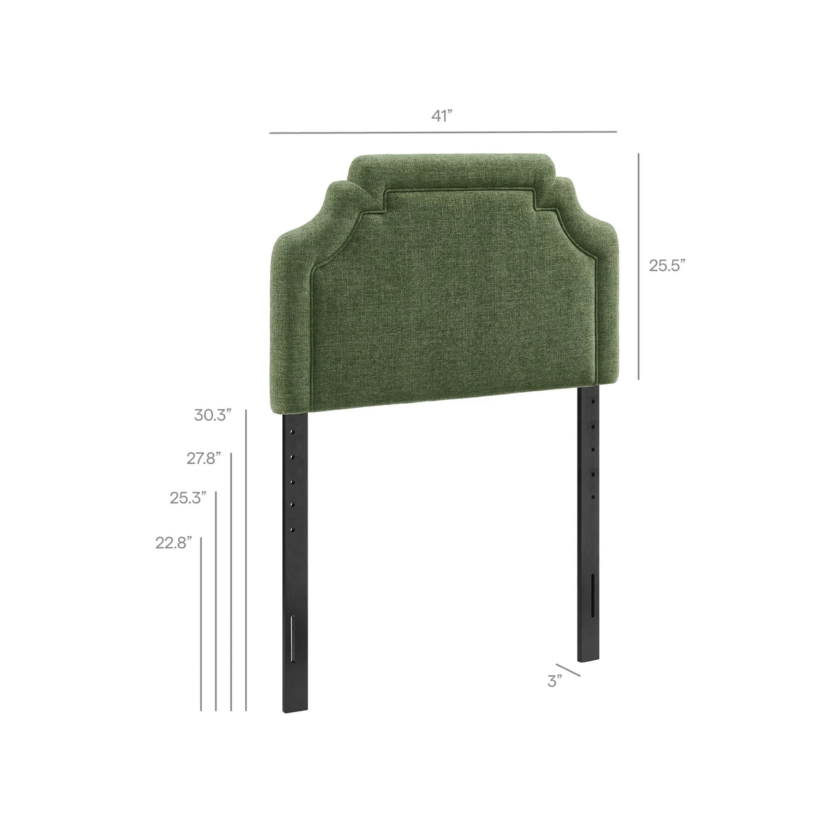 Magnolia Upholstered Fabric Queen Size Headboard
