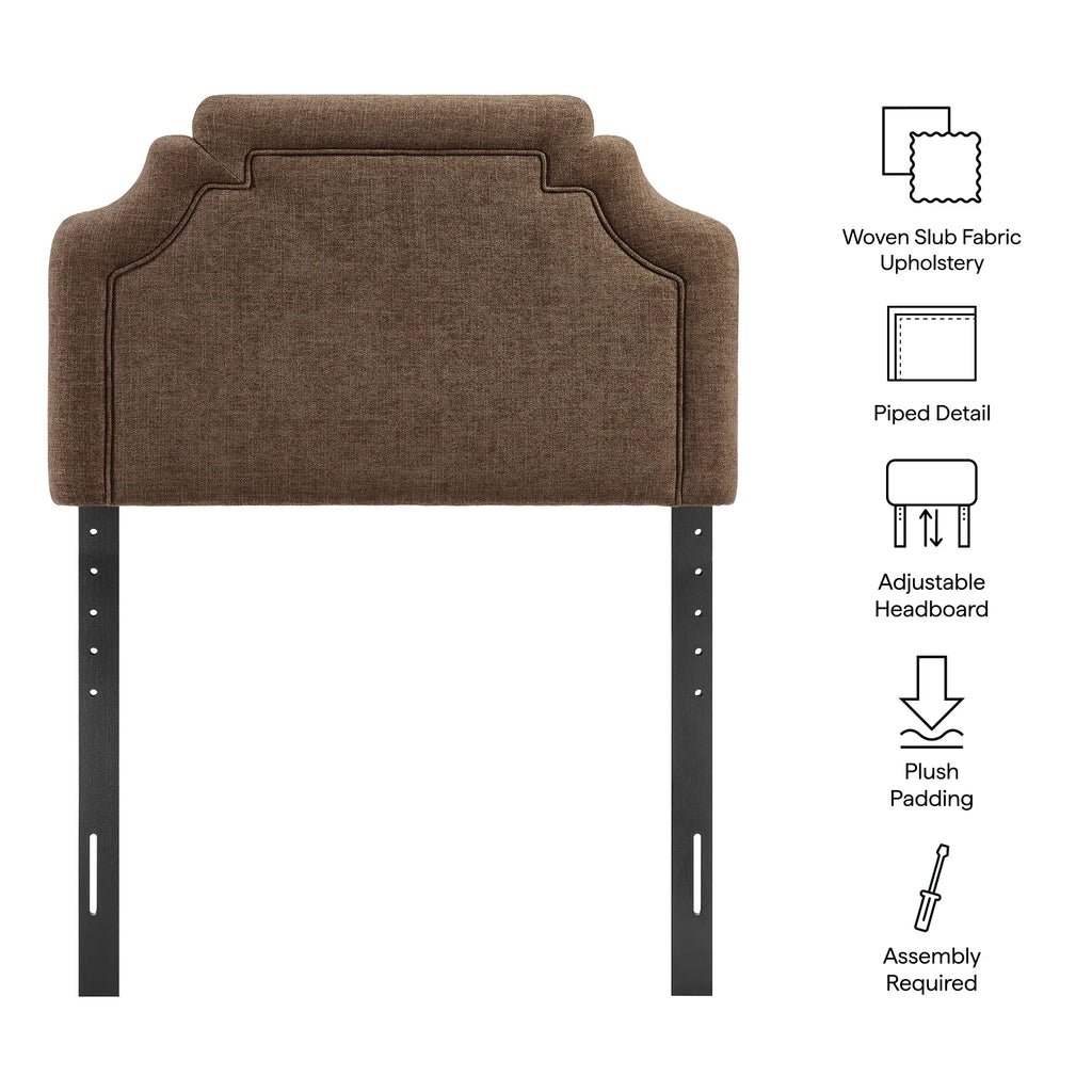 Magnolia Upholstered Fabric Queen Size Headboard