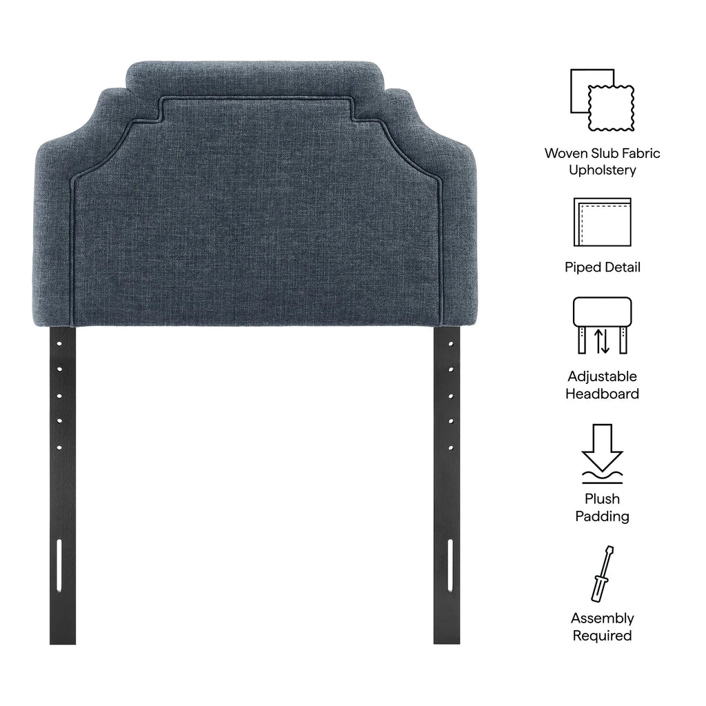 Magnolia Upholstered Fabric Queen Size Headboard