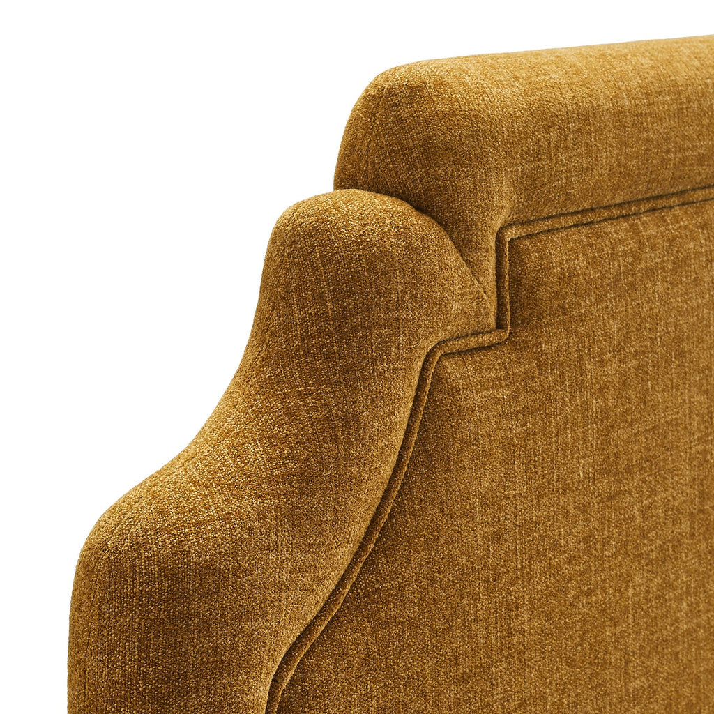 Magnolia Upholstered Fabric Queen Size Headboard