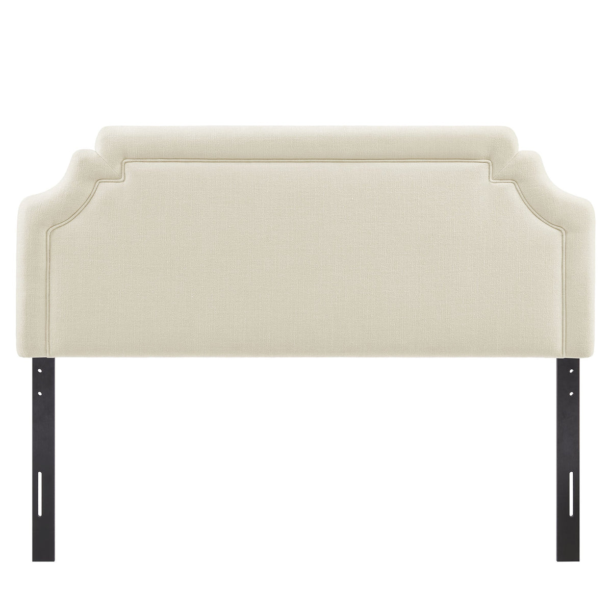 Magnolia Upholstered Fabric Queen Size Headboard